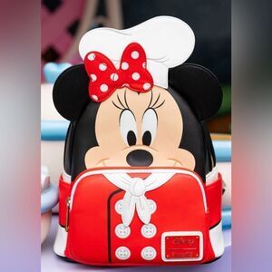 🍷🌯Food & Wine festival Exclusive - Loungefly Disney Chef Minnie Cosplay Mini